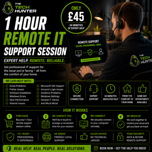 1 Hour Remote IT Support Session