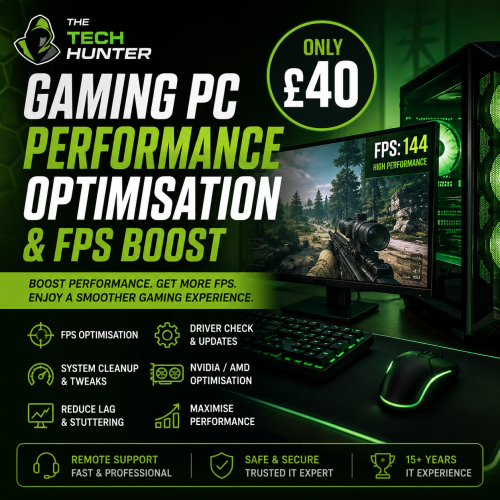 Gaming PC Performance Optimisation & FPS Boost