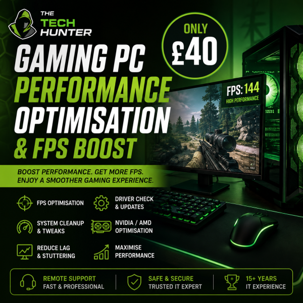 fps Gaming PC Performance Optimisation & FPS Boost